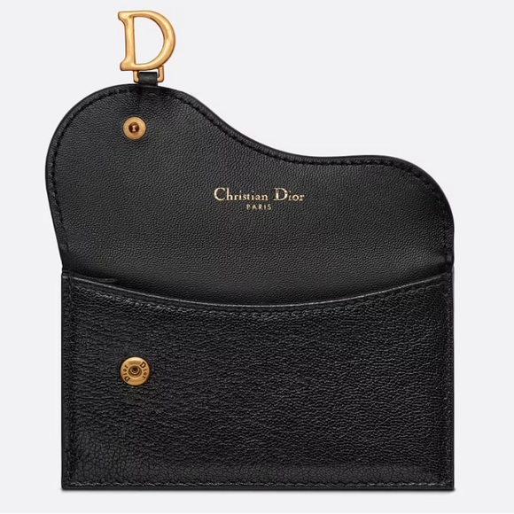 New w Tags - DIOR SADDLE FLAP COMPACT ZIPPED CARD HOLDER - Picture 2 of 3